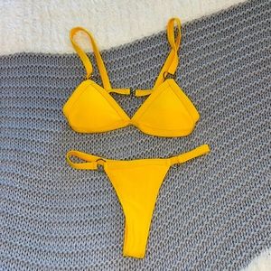 Yellow Brazilian bikini , size M